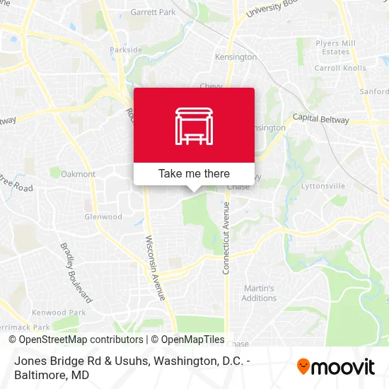 Jones Bridge Rd & Usuhs map