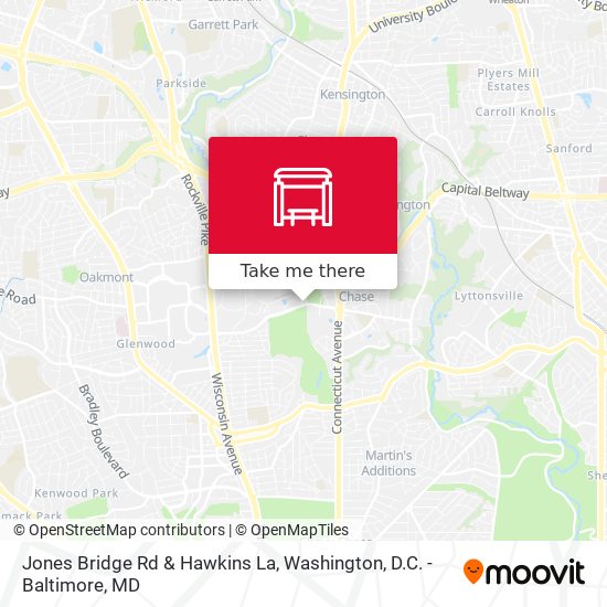 Jones Bridge Rd & Hawkins La map