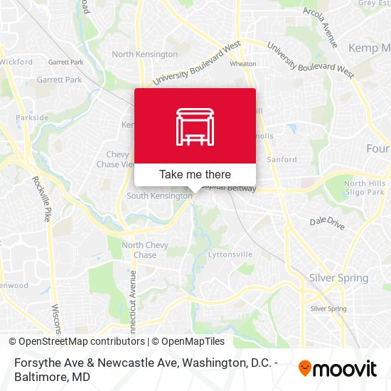 Forsythe Ave & Newcastle Ave map