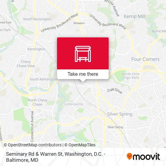 Seminary Rd & Warren St map