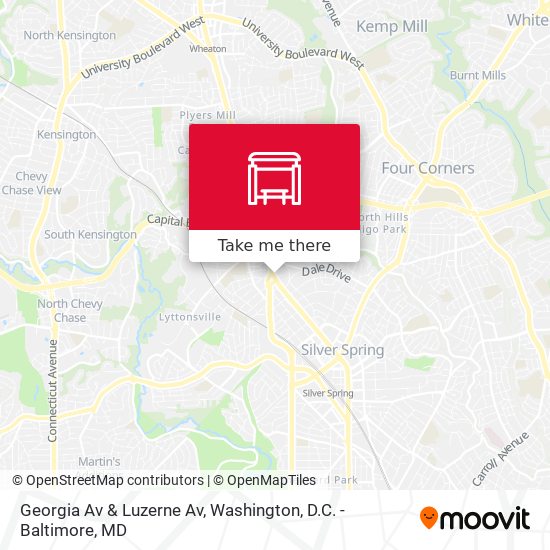 Georgia Av & Luzerne Av map