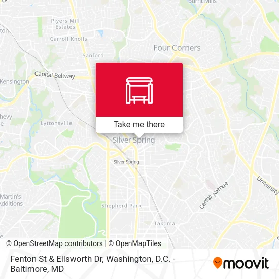 Fenton St & Ellsworth Dr map