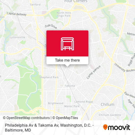 Philadelphia Av & Takoma Av map