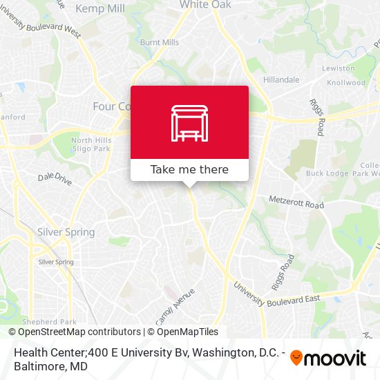 Health Center;400 E University Bv map