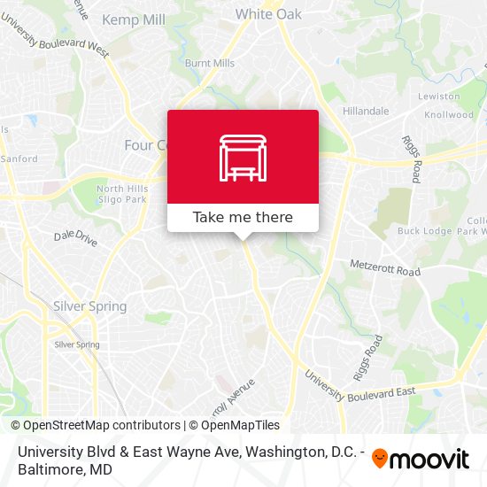 University Blvd & East Wayne Ave map