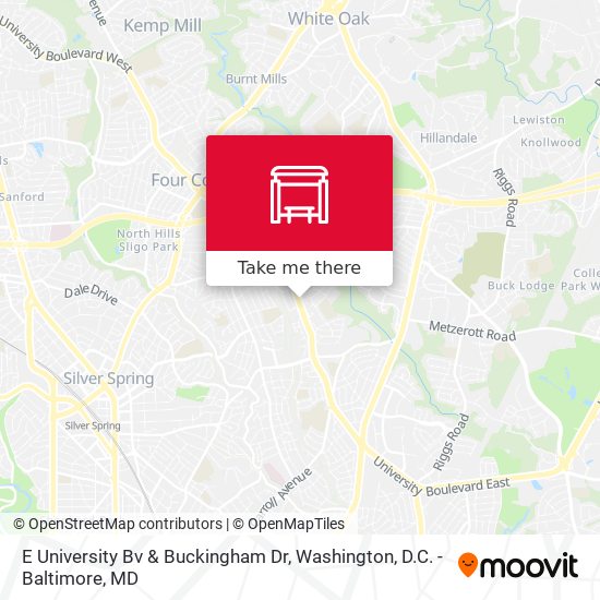 E University Bv & Buckingham Dr map