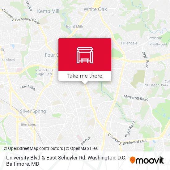 University Blvd & East Schuyler Rd map