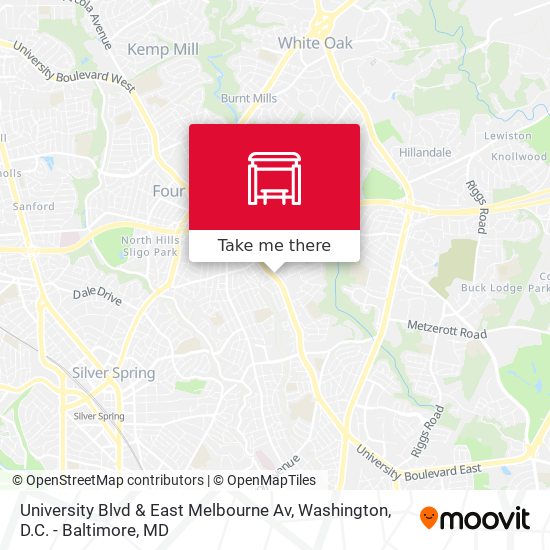 University Blvd & East Melbourne Av map