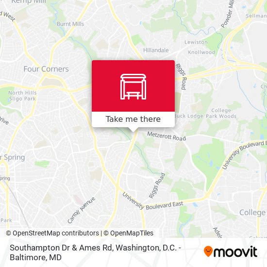 Mapa de Southampton Dr & Ames Rd