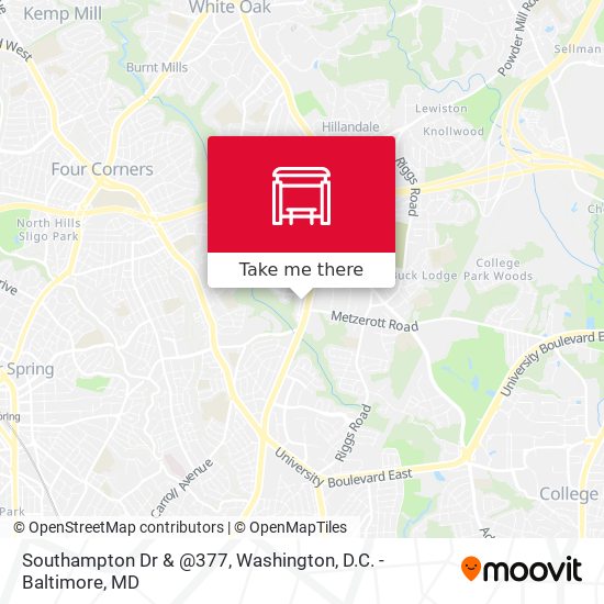 Southampton Dr & @377 map