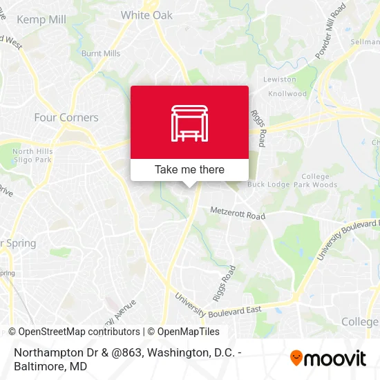 Northampton Dr & @863 map