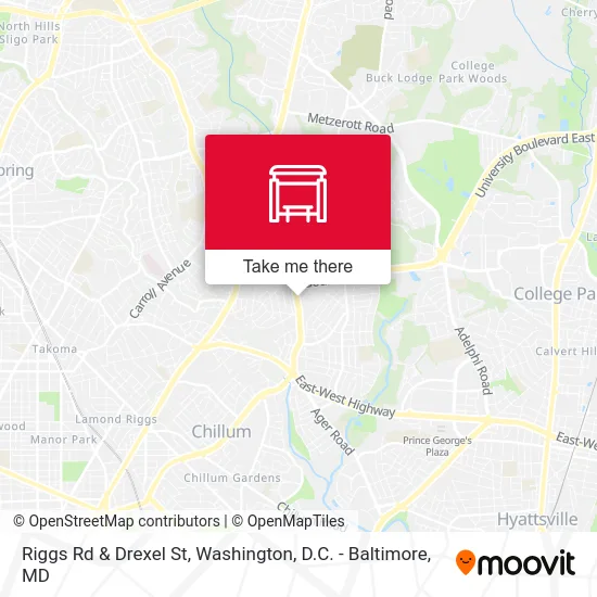 Mapa de Riggs Rd & Drexel St