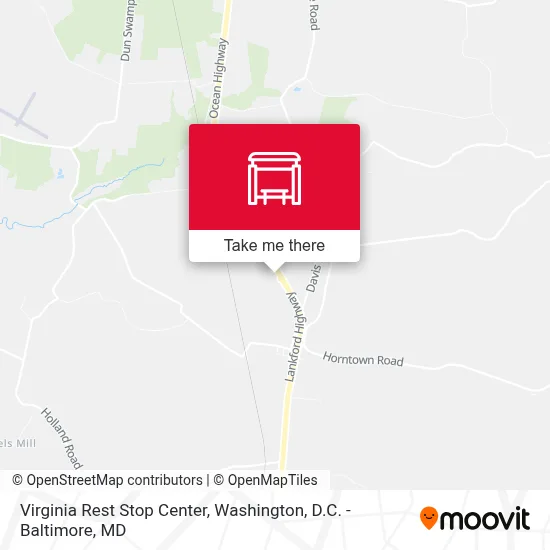 Virginia Rest Stop Center map