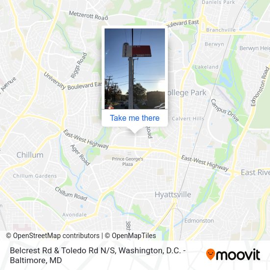 Mapa de Belcrest Rd & Toledo Rd N/S