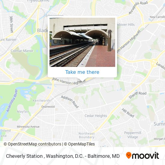 Mapa de Cheverly Station