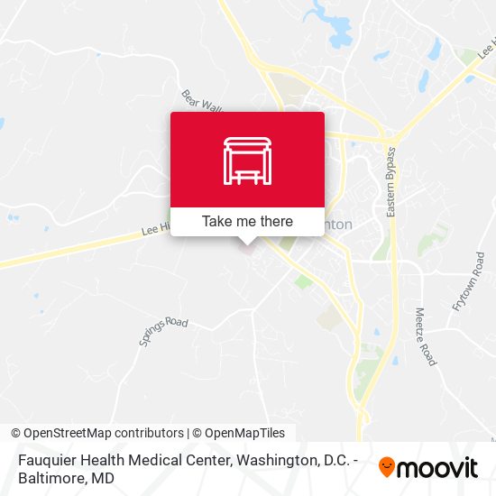 Fauquier Health Medical Center map