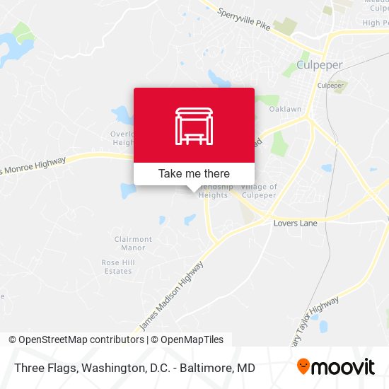 Three Flags map