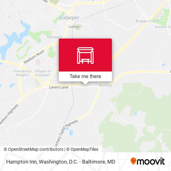 Mapa de Hampton Inn