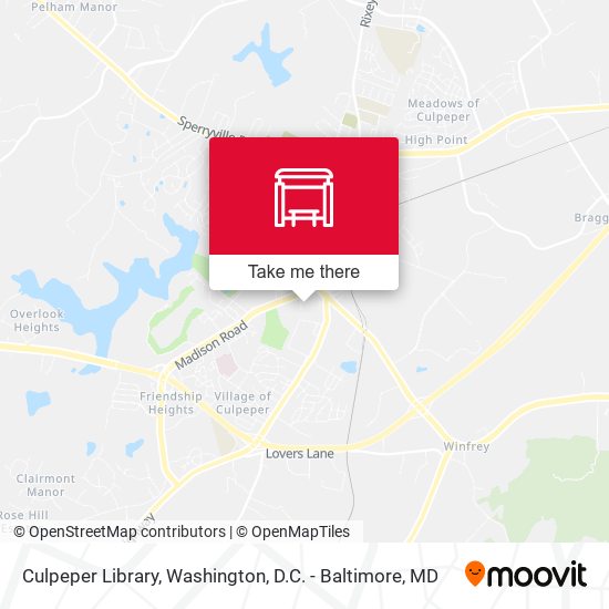 Culpeper Library map