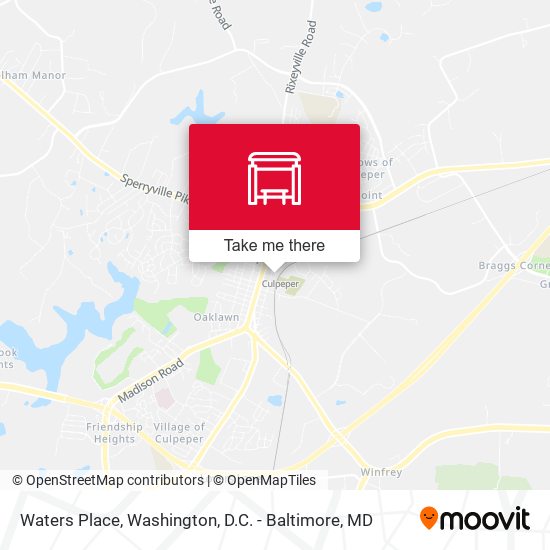 Mapa de Waters Place