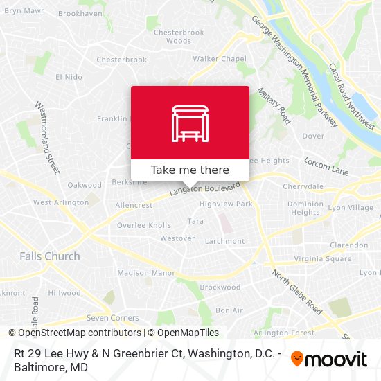 Rt 29 Lee Hwy & N Greenbrier Ct map