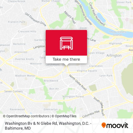 Mapa de Washington Bv & N Glebe Rd