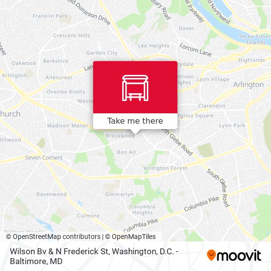 Wilson Bv & N Frederick St map