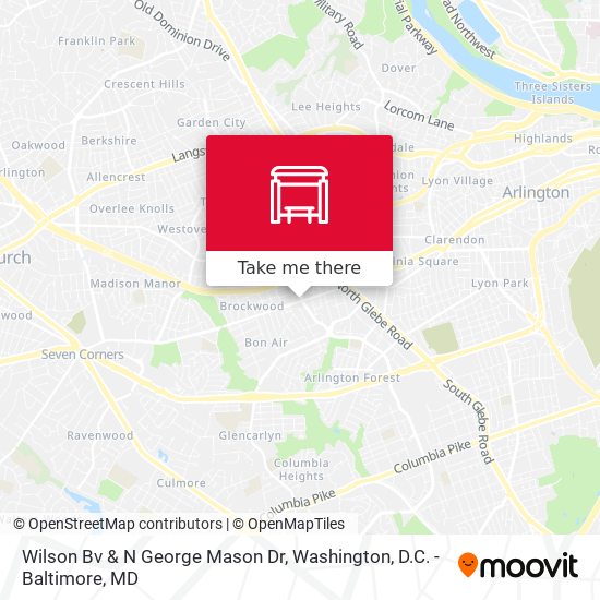 Wilson Bv & N George Mason Dr map