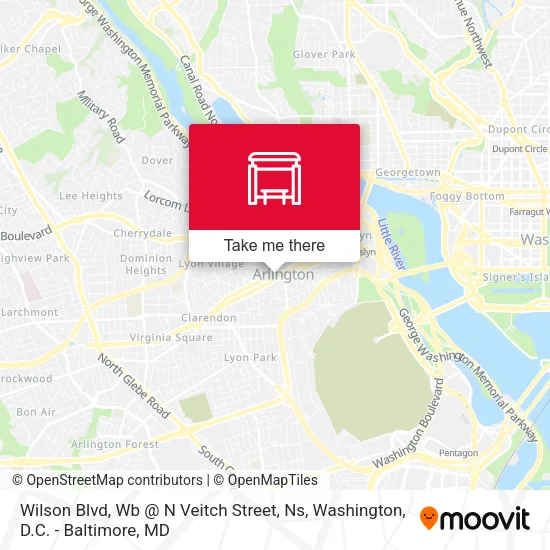 Wilson Blvd, Wb @ N Veitch Street, Ns map