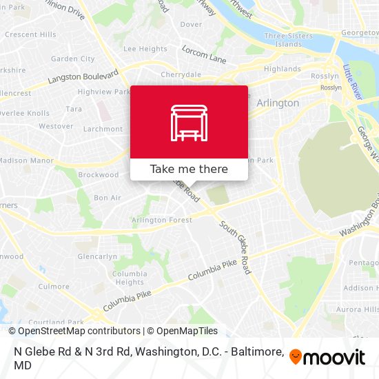 Mapa de N Glebe Rd & N 3rd Rd