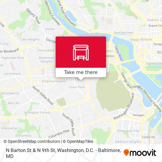 Mapa de N Barton St & N 9th St