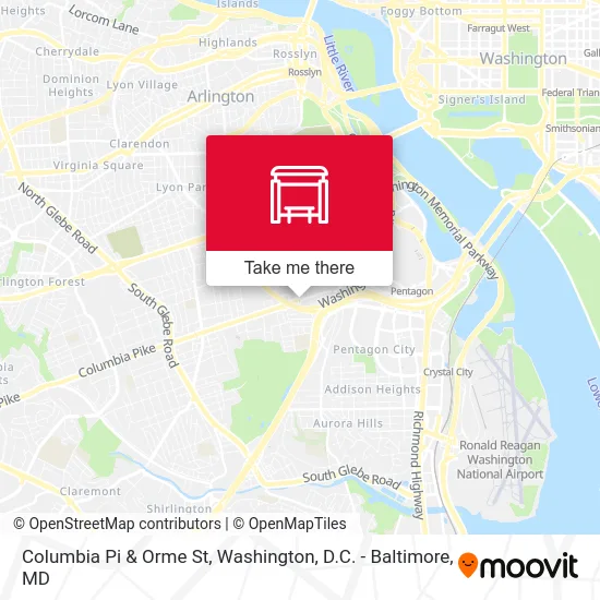 Columbia Pi & Orme St map