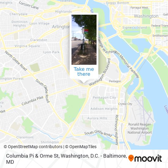 Columbia Pi & Orme St map