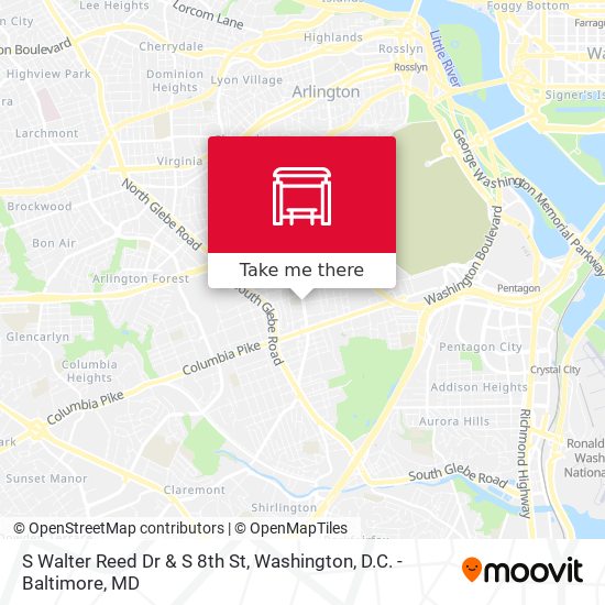Mapa de S Walter Reed Dr & S 8th St