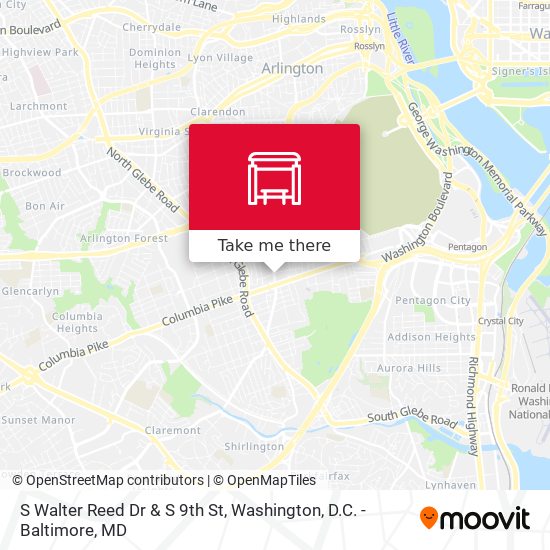 Mapa de S Walter Reed Dr & S 9th St