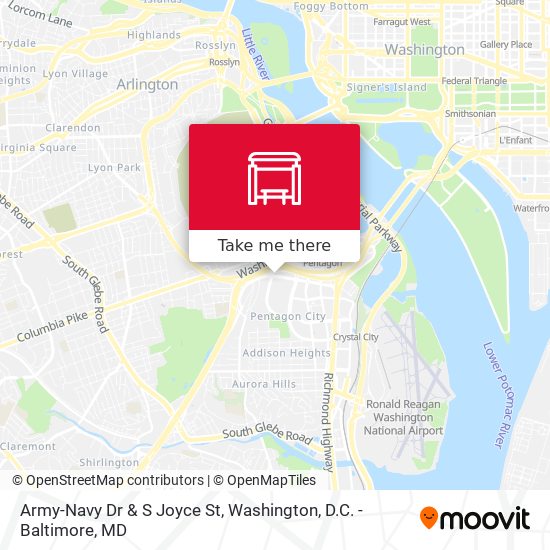 Army-Navy Dr & S Joyce St map