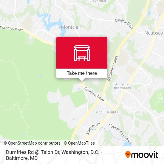 Dumfries Rd @ Talon Dr map