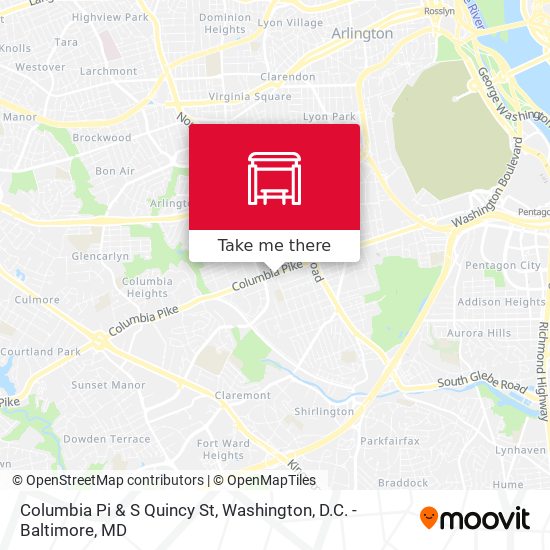 Mapa de Columbia Pi & S Quincy St