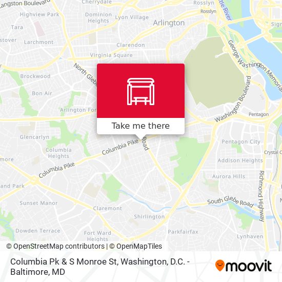 Mapa de Columbia Pk & S Monroe St