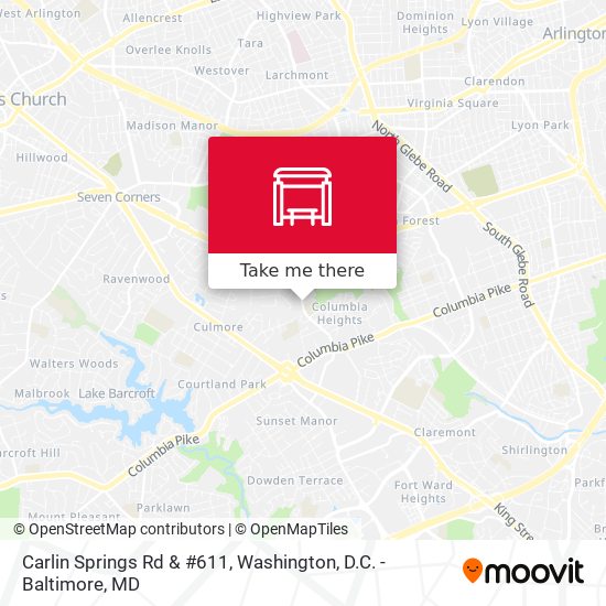 Carlin Springs Rd & #611 map