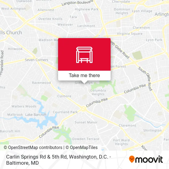 Carlin Springs Rd & 5th Rd map