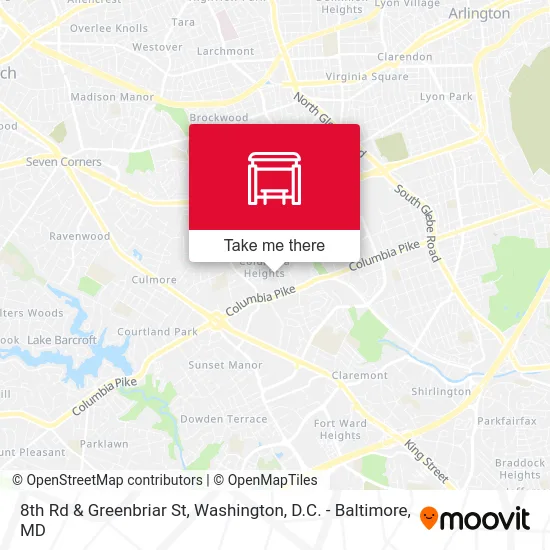 8th Rd & Greenbriar St map