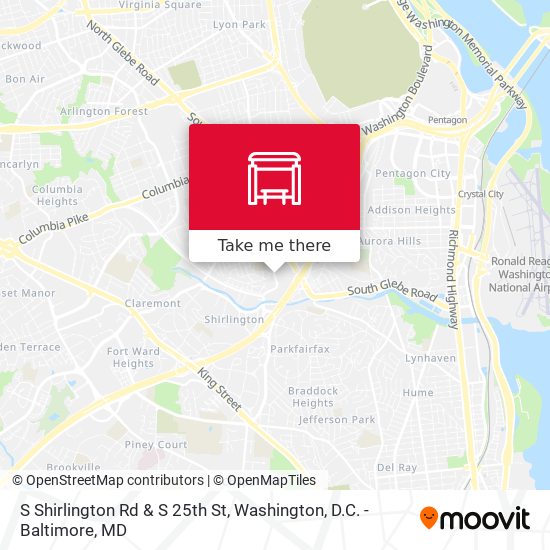 S Shirlington Rd & S 25th St map