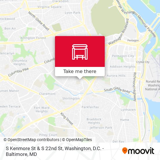 Mapa de S Kenmore St & S 22nd St