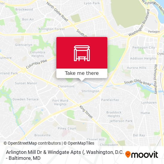 Mapa de Arlington Mill Dr & Windgate Apts