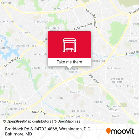 Braddock Rd & #4702-4868 map