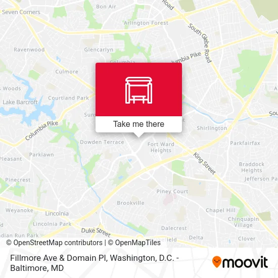 Fillmore Ave & Domain Pl map