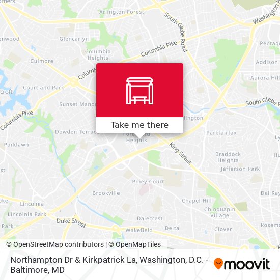 Northampton Dr & Kirkpatrick La map