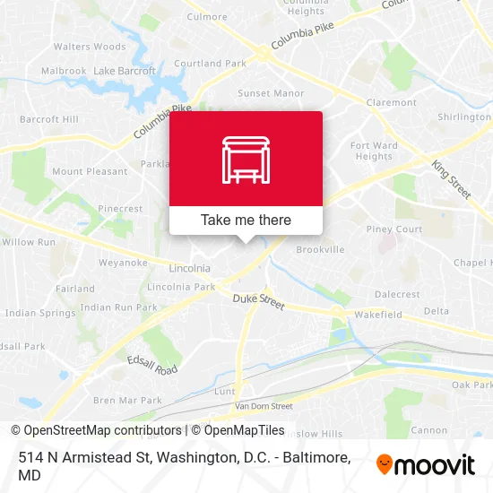 514 N Armistead St map