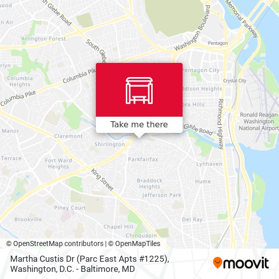 Martha Custis Dr (Parc East Apts #1225) map
